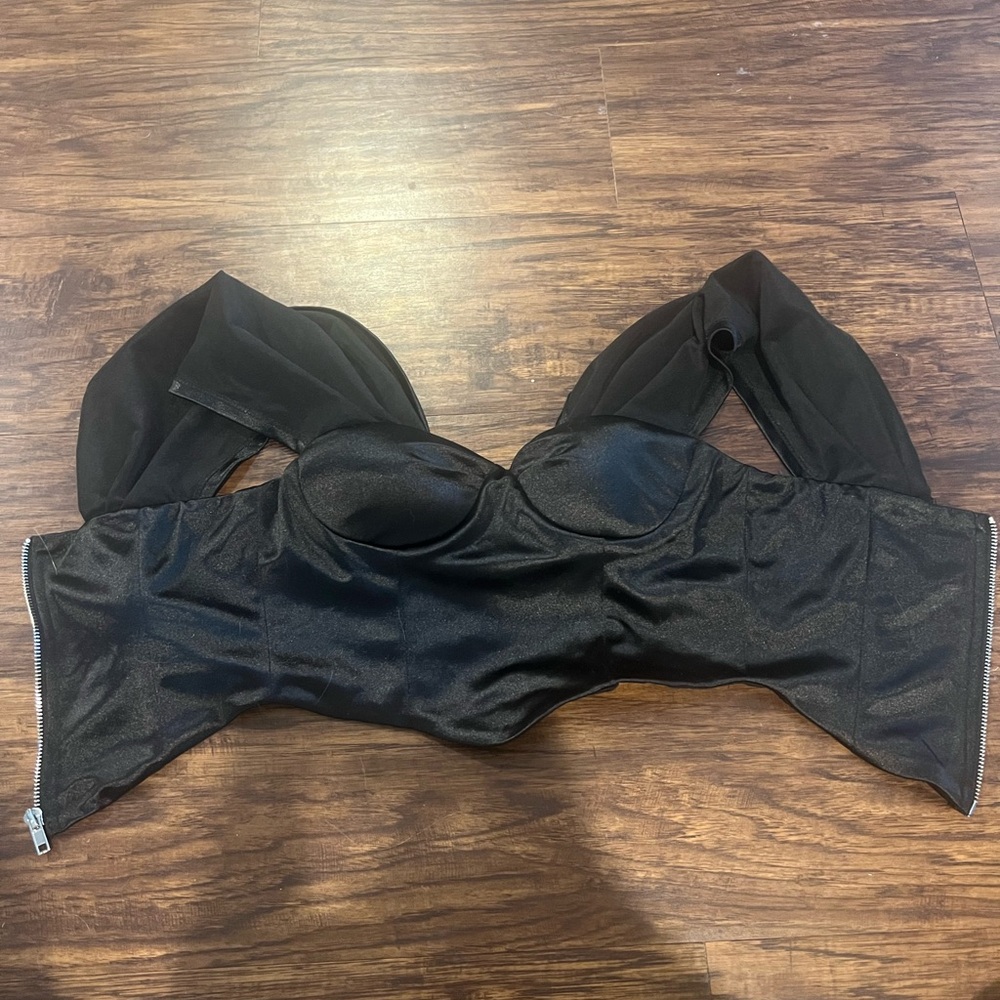 Princess Polly Black Crop Top